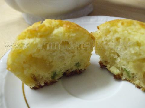 Muffins de frutas confitadas
