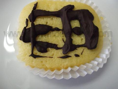 Muffins de vainilla y chocolate