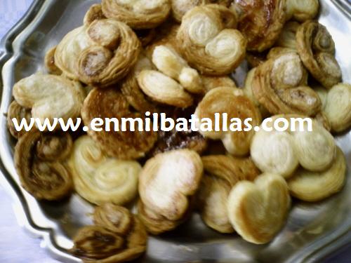 Palmeritas de hojaldre