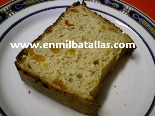 pan de albaricoque y avena corte