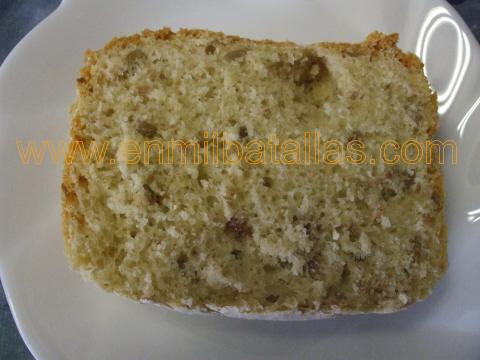 Pan de semillas, porción