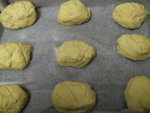 Panecillos de maíz antes de hornearse