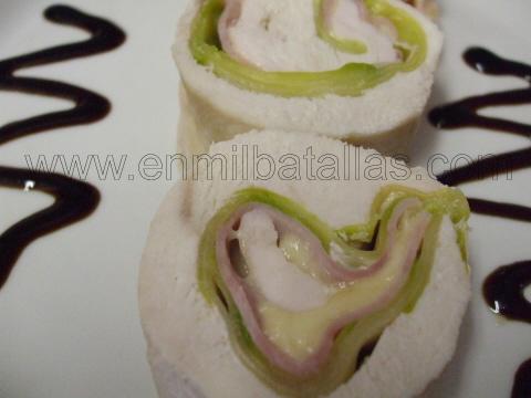 Pechuga de pollo rellena (detalle)