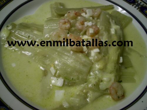 Penca de acelgas en salsa