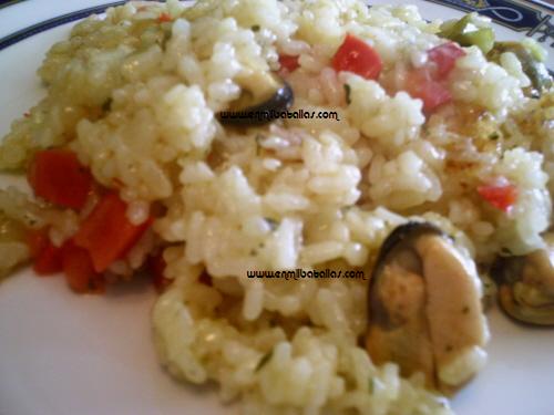 Arroz cremoso con mejillones