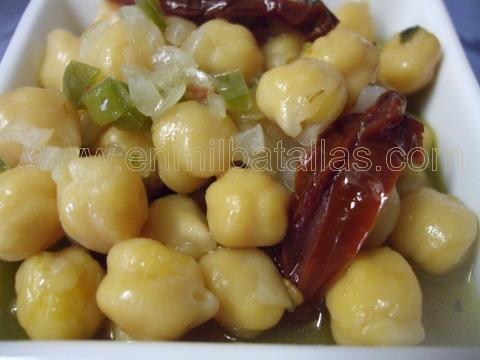 Tapa de garbanzos estofados