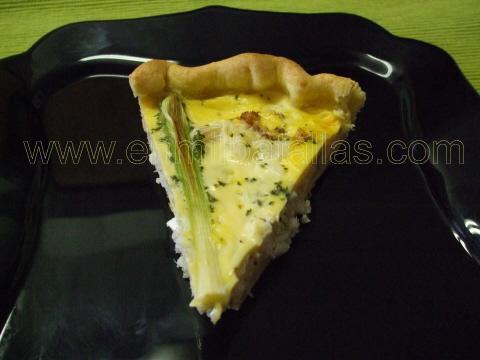 Tarta de bacalao, porción