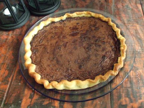 Tarta de castañas y chocolate