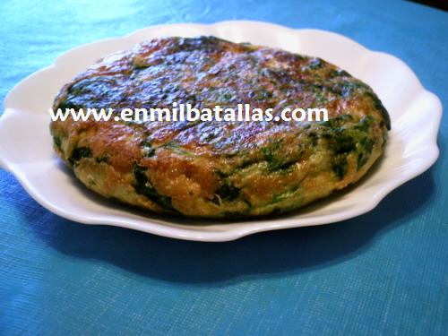 Tortilla de espinacas