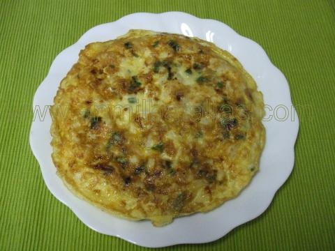 Tortilla vasca de bacalao