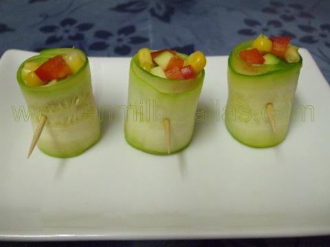 Vasitos de calabacín