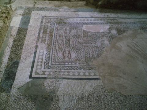 Villa romana de La Tejada, mosaico