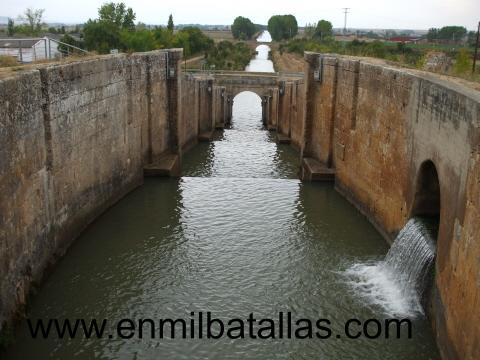 Frómista, esclusas del Canal de Castilla