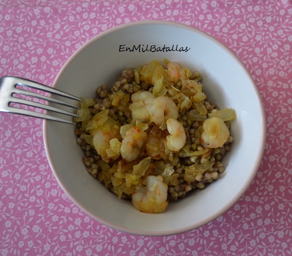 Trigo sarraceno con gambas - En Mil Batallas