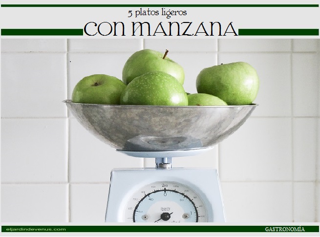 5 platos ligeros con manzana