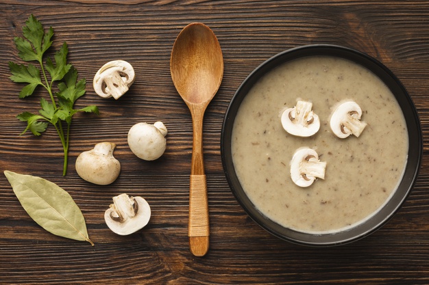 Con qué servir crema de champiñones - El Jardín de Venus