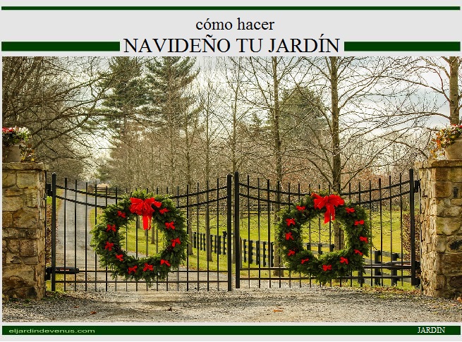 cómo hacer navideño tu jardín - El Jardín de Venus