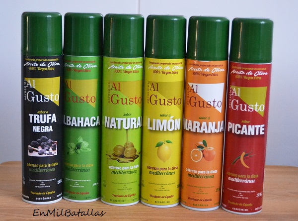 Aceite de oliva virgen extra aromatizado Aerosoles al Gusto - En Mil Batallas