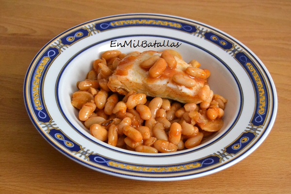 Alubias blancas con bacalao - En Mil Batallas