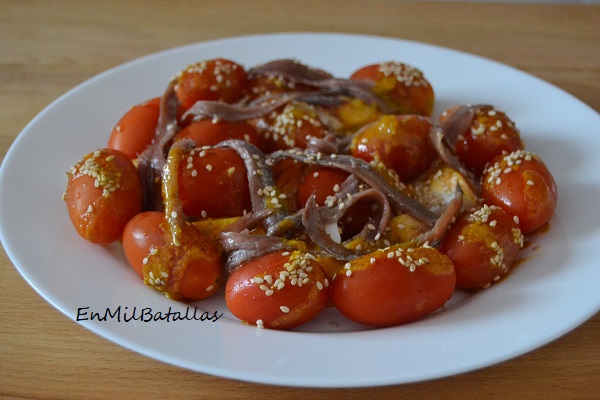 Ensalada con anchoillas - En Mil Batallas