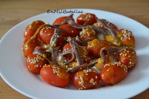 Ensalada con anchoillas - En Mil Batallas