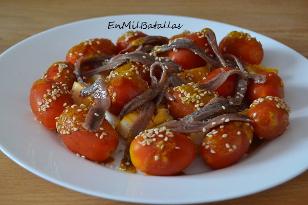 Ensalada con anchoillas - En Mil Batallas