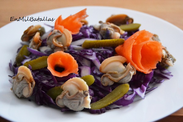 Ensalada de almejones con lombarda - En Mil Batallas