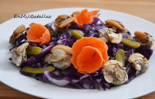 Ensalada de almejones con lombarda - En Mil Batallas