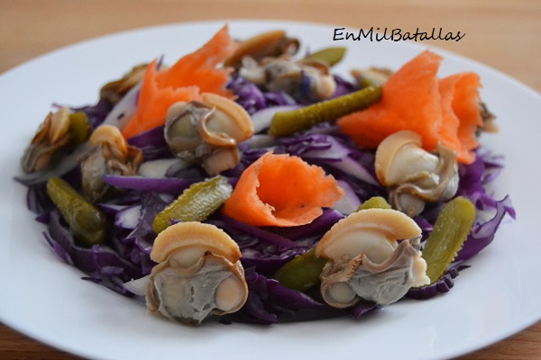 Ensalada de almejones con lombarda- En Mil Batallas