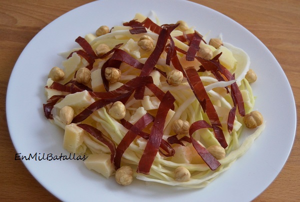 Ensalada de cecina con avellanas- En Mil Batallas