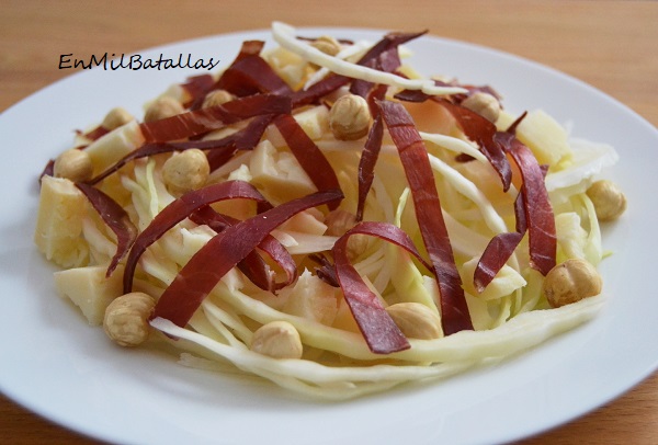 Ensalada de cecina con avellanas - En Mil Batallas