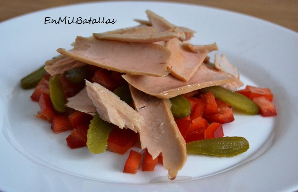 Ensalada de lascas de bonito - En Mil Batallas