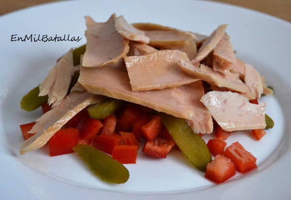 Ensalada de lascas de bonito - En Mil Batallas