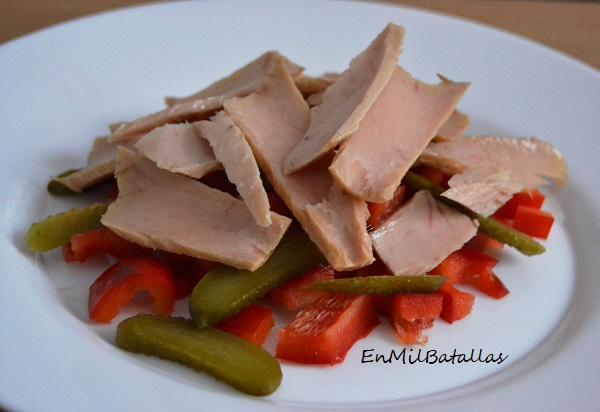 Ensalada de lascas de bonito - En Mil Batallas