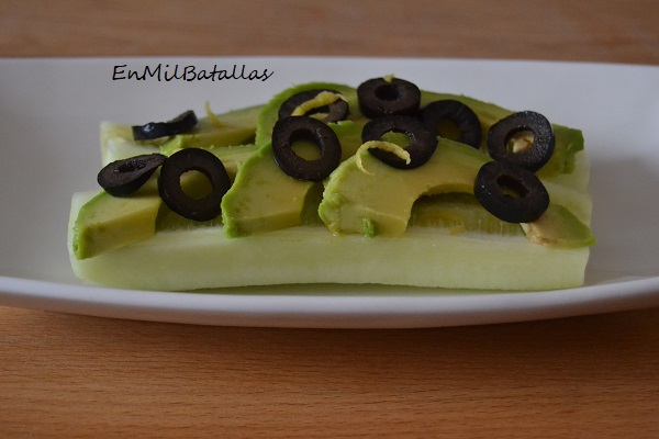 Ensalada de pepino con aguacate - En Mil Batallas