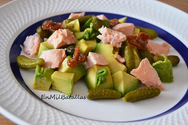 Ensalada de salmón fresco - En Mil Batallas