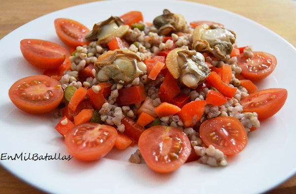 Ensalada de almejones con trigo sarraceno - En Mil Batallas