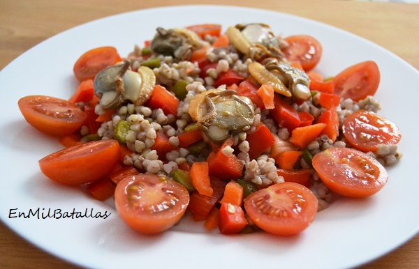 Ensalada de almejones con trigo sarraceno - En Mil Batallas