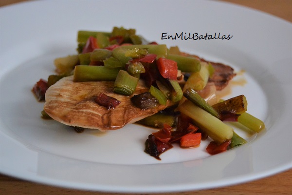 Filetes de pollo con ajetes - En Mil Batallas