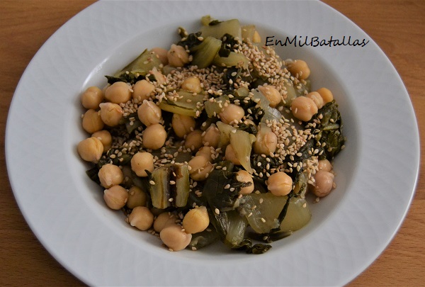 Garbanzos con acelgas - En Mil Batallas