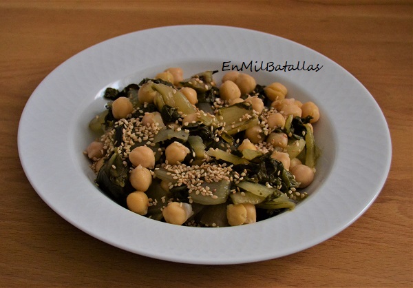 Garbanzos con acelgas - En Mil Batallas