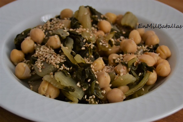 Garbanzos con acelgas - En Mil Batallas