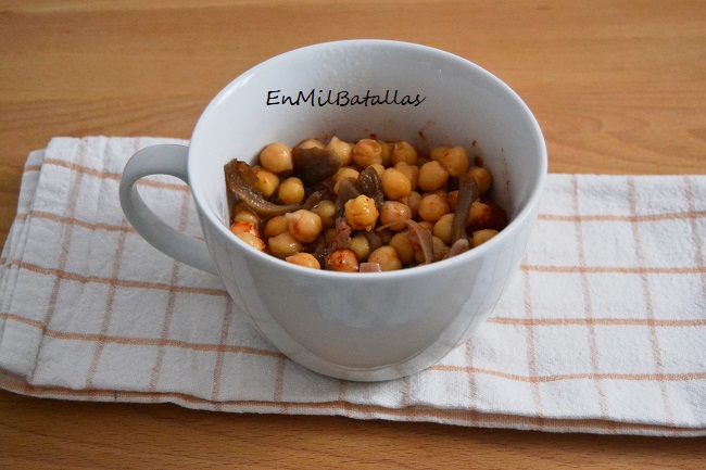 Garbanzos con setas - En Mil Batallas