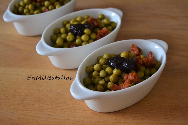 Guisantes con cebolla caramelizada agridulce - En Mil Batallas