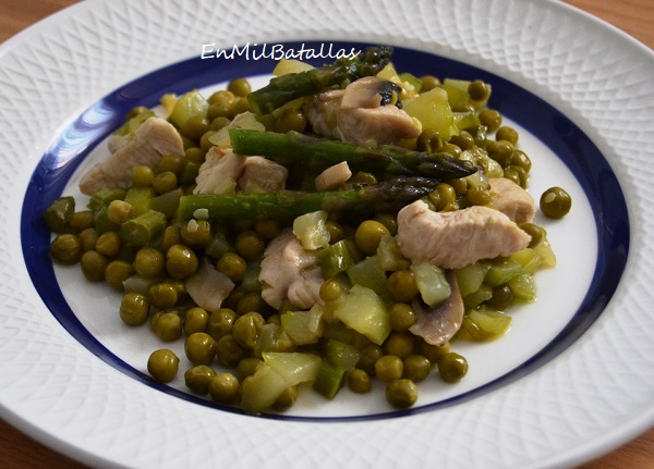 Guisantes con pollo - En Mil Batallas