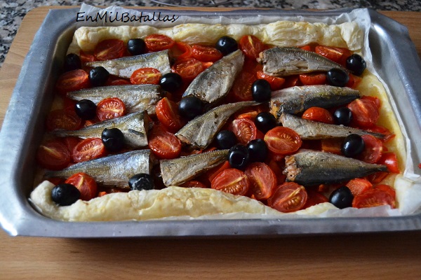 Hojaldre de chicharrillos en escabeche - En Mil Batallas