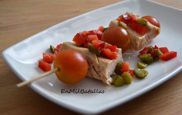 Pinchos de bonito del norte en aceite de oliva - En Mil Batallas