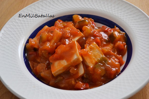 Pisto con tofu - En Mil Batallas