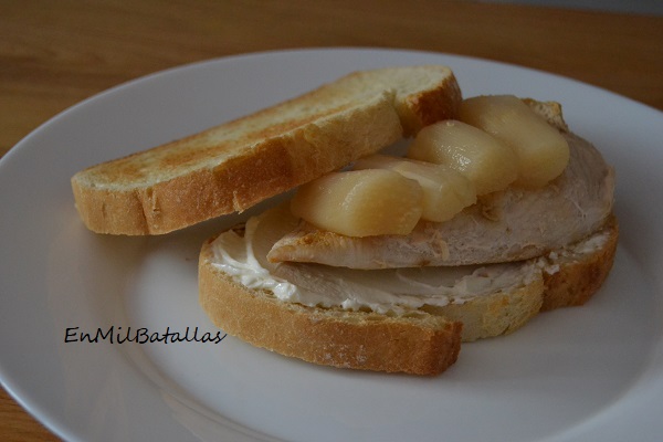 Sandwich de pollo con espárragos - En Mil Batallas