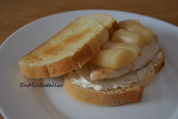 Sandwich de pollo con espárragos - En Mil Batallas